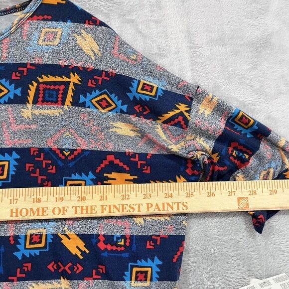 LULAROE T Shirt Sz S Perfect Tee Geometric‎ Short Sleeve NWT Top - Picture 6 of 8